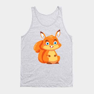 Squirrel Hand Drawn Tank Top